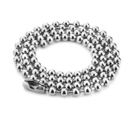Ball Chain Undercover ID Dog Tag Oxygen Wrench Holder 24"