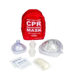 Adult and Infant CPR Face Mask Kit With Bag