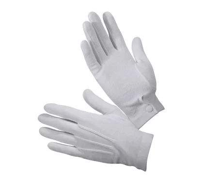 White Gripper Dot Parade Gloves