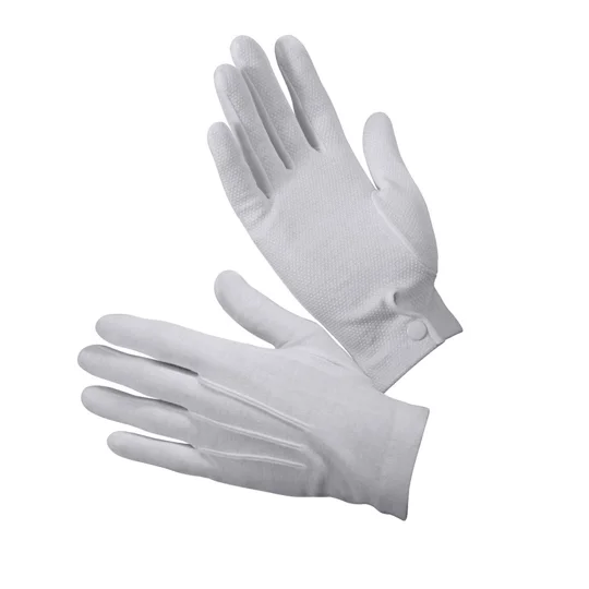 White Gripper Dot Parade Gloves