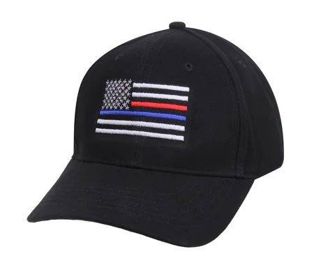Supreme Low Profile Insignia Cap Hat Firefighter Thin Red & Blue Line