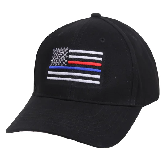 Supreme Low Profile Insignia Cap Hat Firefighter Thin Red & Blue Line
