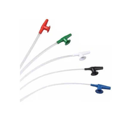 Suction Catheters Color Coded Thumb Port Whistle Tip Set of 7