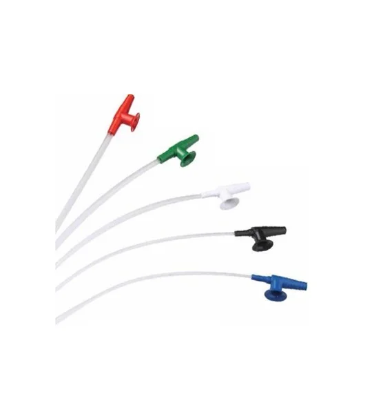Suction Catheters Color Coded Thumb Port Whistle Tip Set of 7