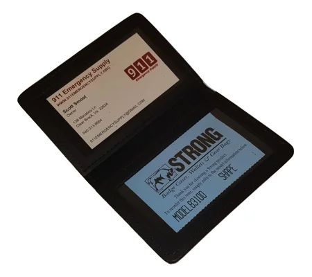 Leather Double ID Case - Duty Style