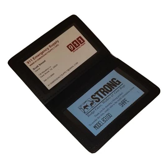 Leather Double ID Case - Duty Style