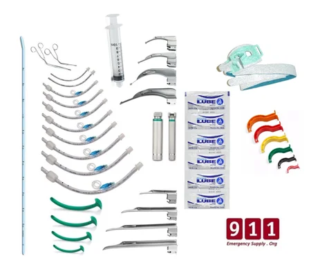 Complete Intubation Kit Laryngoscope ET Tubes Airways Level 1