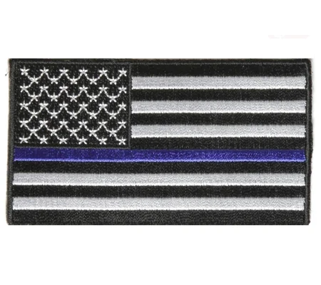Firefighter Fire Department Thin Blue Line American Flag Patch