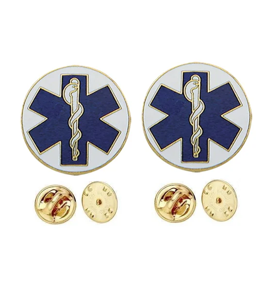 Emergency Medical Star of Life Disc Collar Insignia