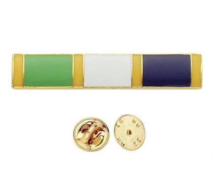 Commendation Bar Green Yellow White & Blue