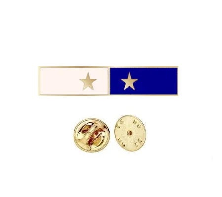 Commendation Bar Blue & White 2 Star Two