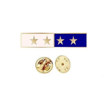 Commendation Bar Blue & White 4 Star Four