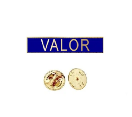 Commendation Bar Valor Blue - Silver or Gold