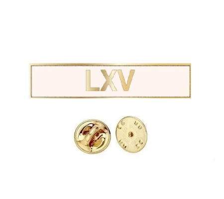 Commendation Bar LXV Years of Service Sixty Five 65