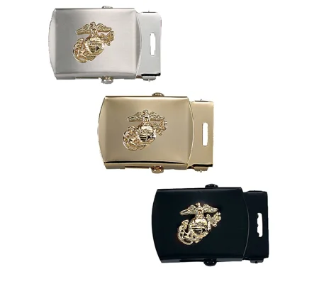 G.I. Type Web Belt Buckle USMC Marine for 1 1/4" Belts