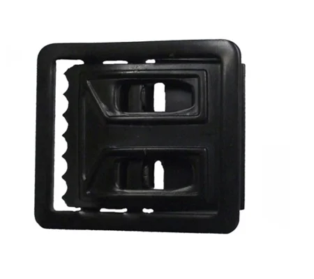 Black Open Face Web Belt Buckle