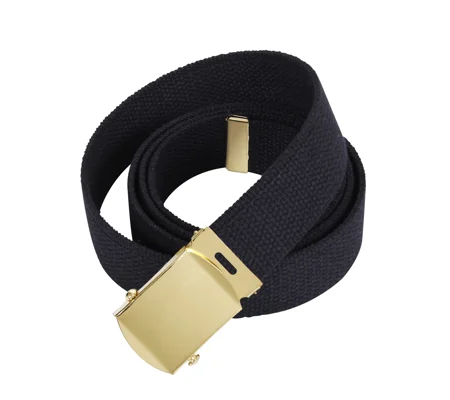 44 Inch Cotton Military Dress Web Belt 1.25" Wide