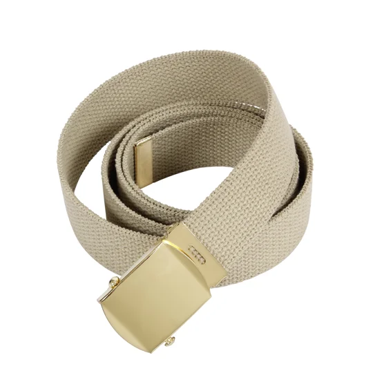 44 Inch Cotton Military Dress Web Belt 1.25" Wide