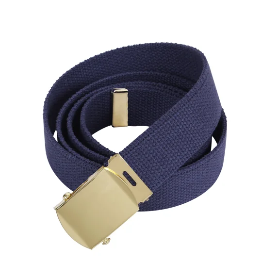 44 Inch Cotton Military Dress Web Belt 1.25" Wide