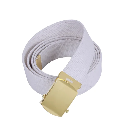 44 Inch Cotton Military Dress Web Belt 1.25" Wide