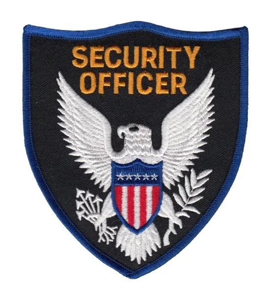 Eagle Center Shoulder Patch Security Officer Blue Border