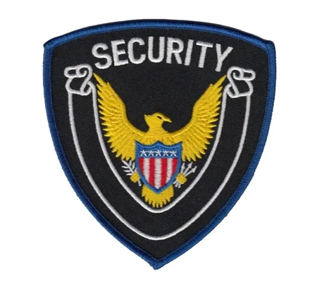 Eagle Center Shoulder Patch Security Officer Blue Border