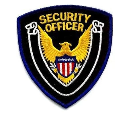 Eagle Center Shoulder Patch Security Officer Blue Border
