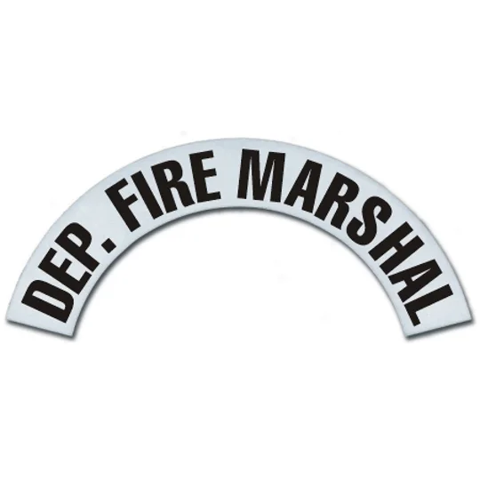 Reflective Helmet Crescents Cairns Metro 660 MSA Dep. Fire Marshall