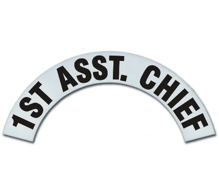 Reflective Helmet Crescents Cairns Metro 660 MSA 1st Asst. Chief