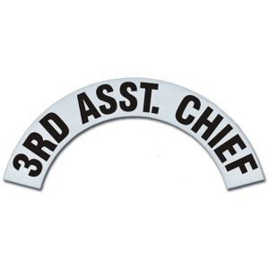 Reflective Helmet Crescents Cairns Metro 660 MSA 3rd Asst. Chief