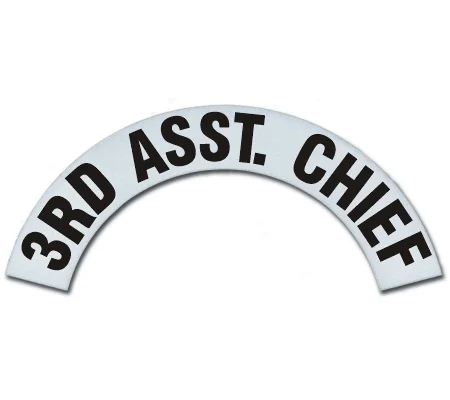 Reflective Helmet Crescents Cairns Metro 660 MSA 3rd Asst. Chief