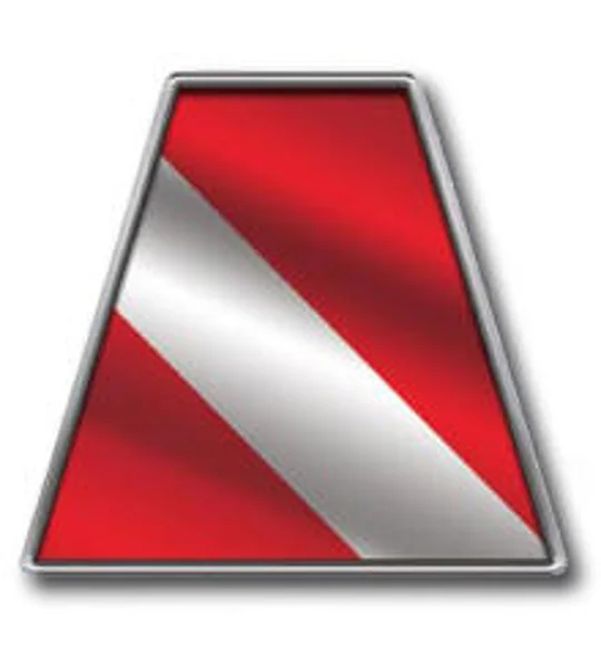 Reflexite Trapezoids Tetrahedron Fire Helmet Pack of 4 Diver Flag