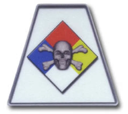 Reflexite Trapezoids Tetrahedron Fire Helmet Pack of 4 Haz Mat