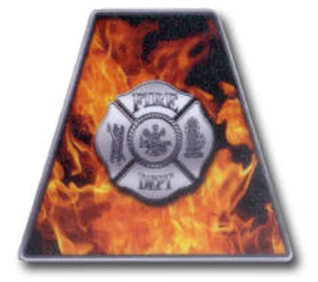 Reflexite Trapezoids Tetrahedron Fire Helmet Pack of Fire Maltese