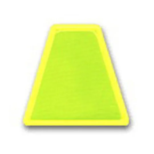Reflexite Trapezoids Tetrahedron Fire Helmet Pack of 5 Lime Yellow