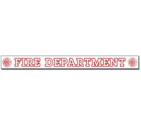 Inside Window Cling Sticker Fire Department