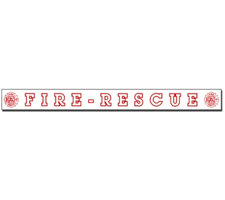 Inside Window Cling Sticker Fire Rescue