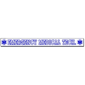 Inside Window Cling Sticker Emergency Medical Tech