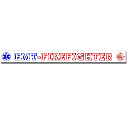 Inside Window Cling Sticker EMT Firefighter