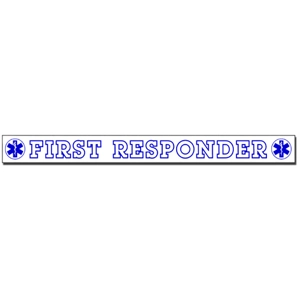 Inside Window Cling Sticker First Responder