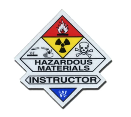 Haz Mat Reflective Sticker Decal Hazardous Materials Instructor