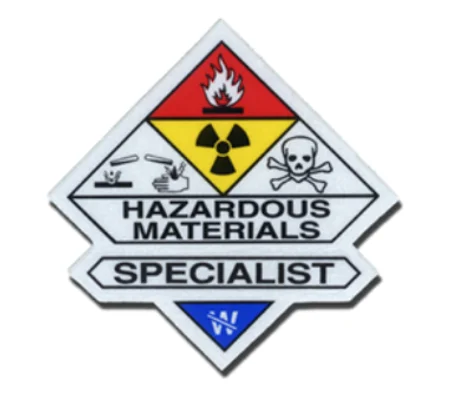 Haz Mat Reflective Sticker Decal Hazardous Materials Specialist