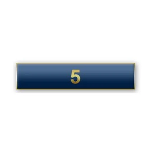 Citation Merit Bar Award Years of Service 5 Blue