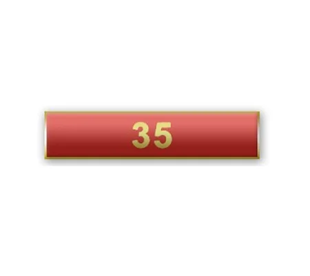 Citation Merit Bar Award Years of Service 35 Red