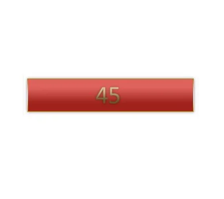 Citation Merit Bar Award Years of Service 45 Red