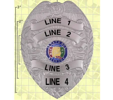 Quick Ship Custom Fire Rescue Police Security Badge 3