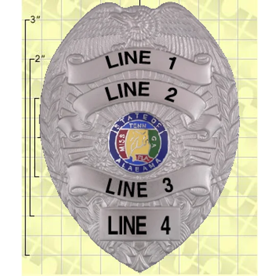 Quick Ship Custom Fire Rescue Police Security Badge 3