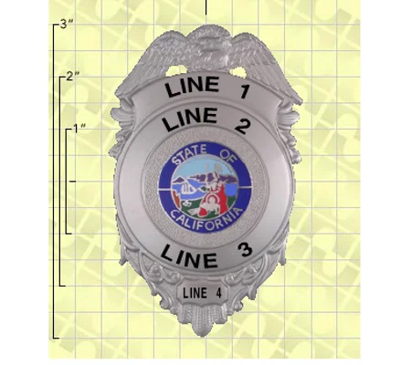 Quick Ship Custom Fire Rescue Police Security Badge 4