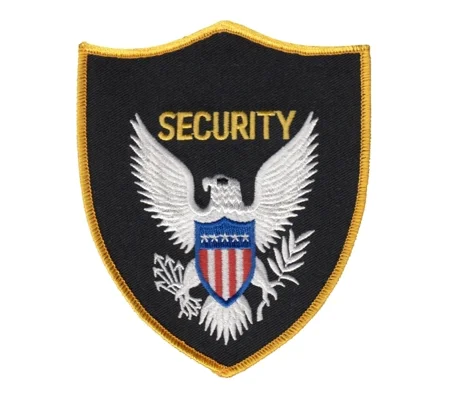 Eagle Center Shoulder Patch Security Gold Border