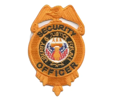 Chest Badge Security Officer Shield Gold